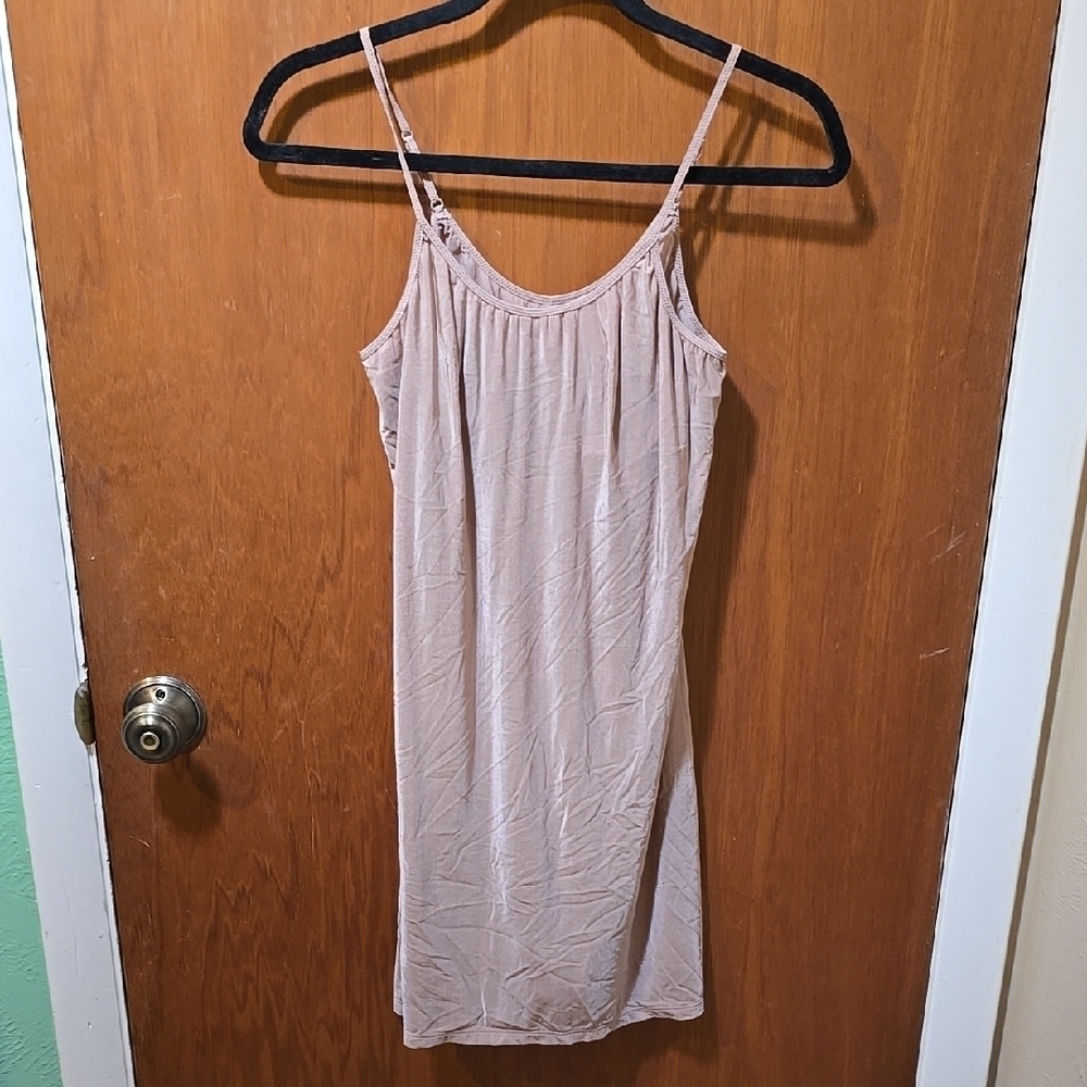 Olga Tan Slip Dress
